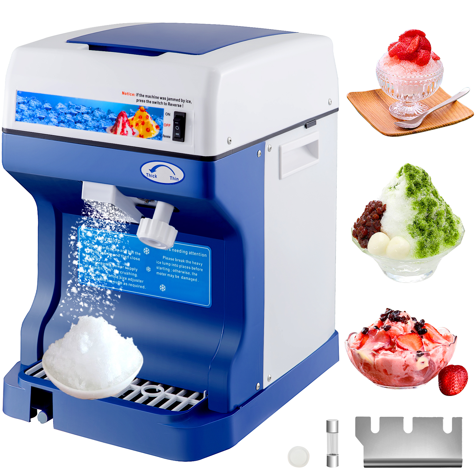 Shaved ice machine for home