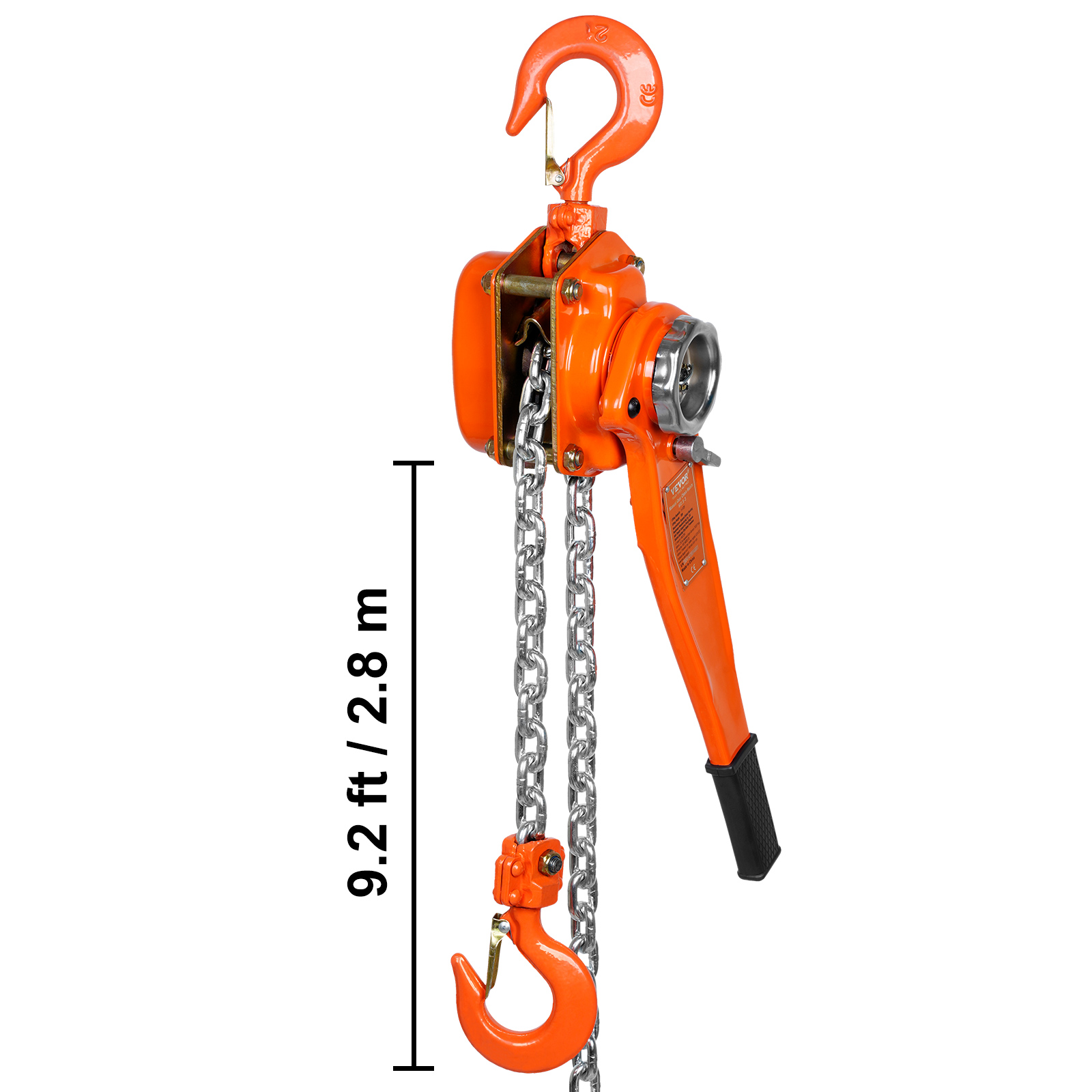 Vevor Manual Lever Chain Hoist Ton Lbs Capacity Ft Come