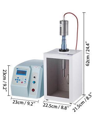 Ultrasonic Homogenizer Sonicator Con Sonda 300w 5 200 Ml 20 Khz φ 8mm