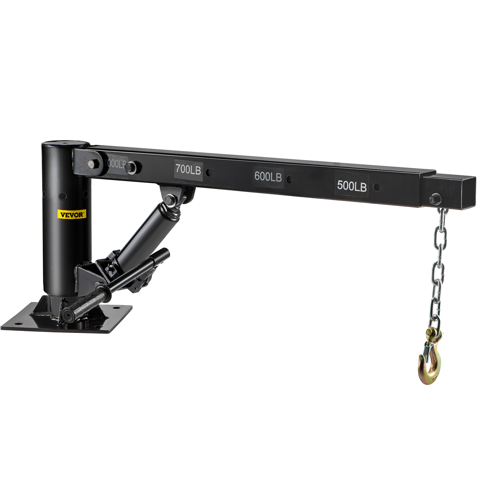 VEVOR Davit Crane 1100lbs Pickup Truck Crane 360Swivel Design