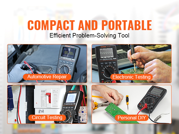 Vevor Oscilloscope Num Rique Multim Tre En Portable Taux D