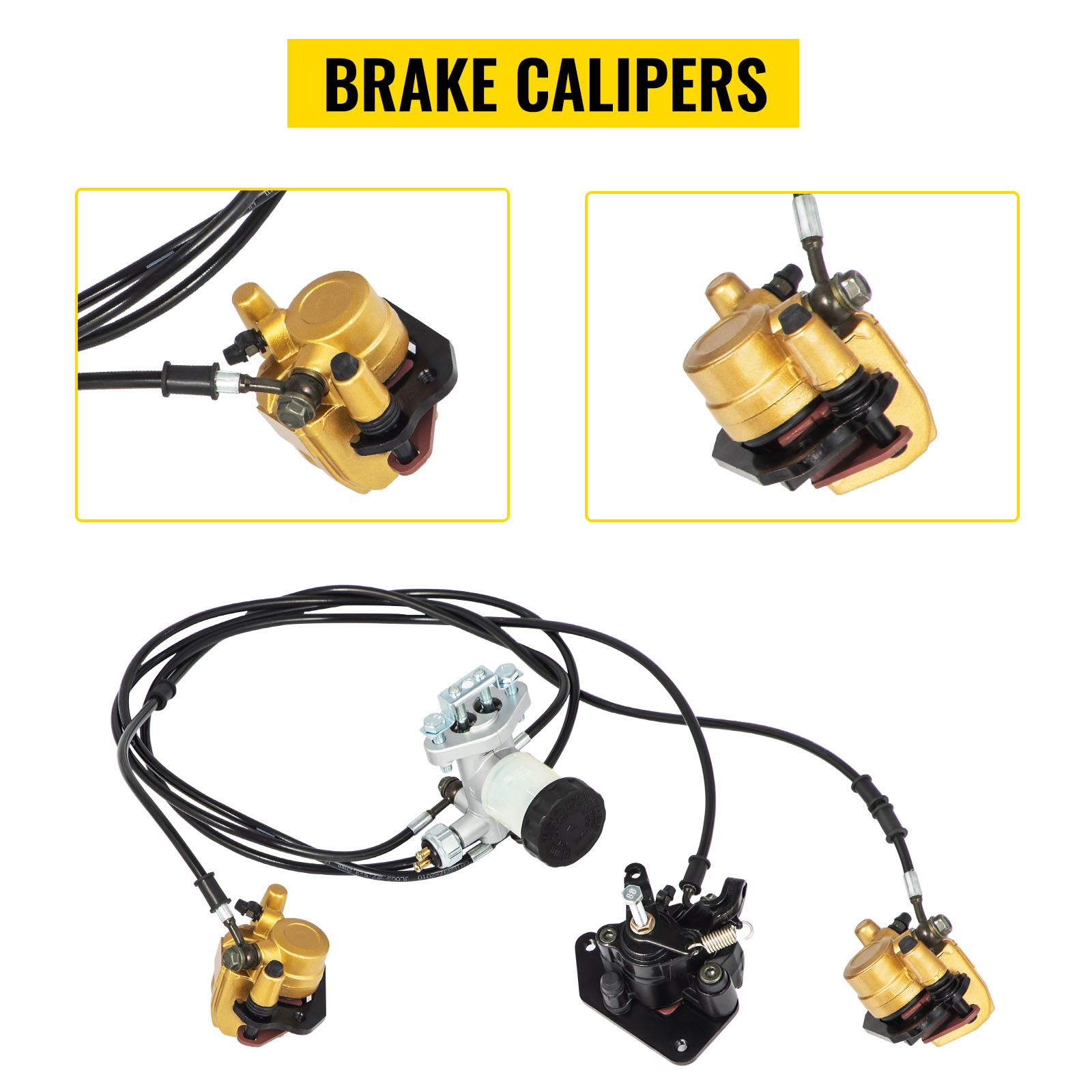 Maître-cylindre Frein Métal Pour Go-kart, ATV, UTV 3 Roues - Pièce Modifiée Haute Performance