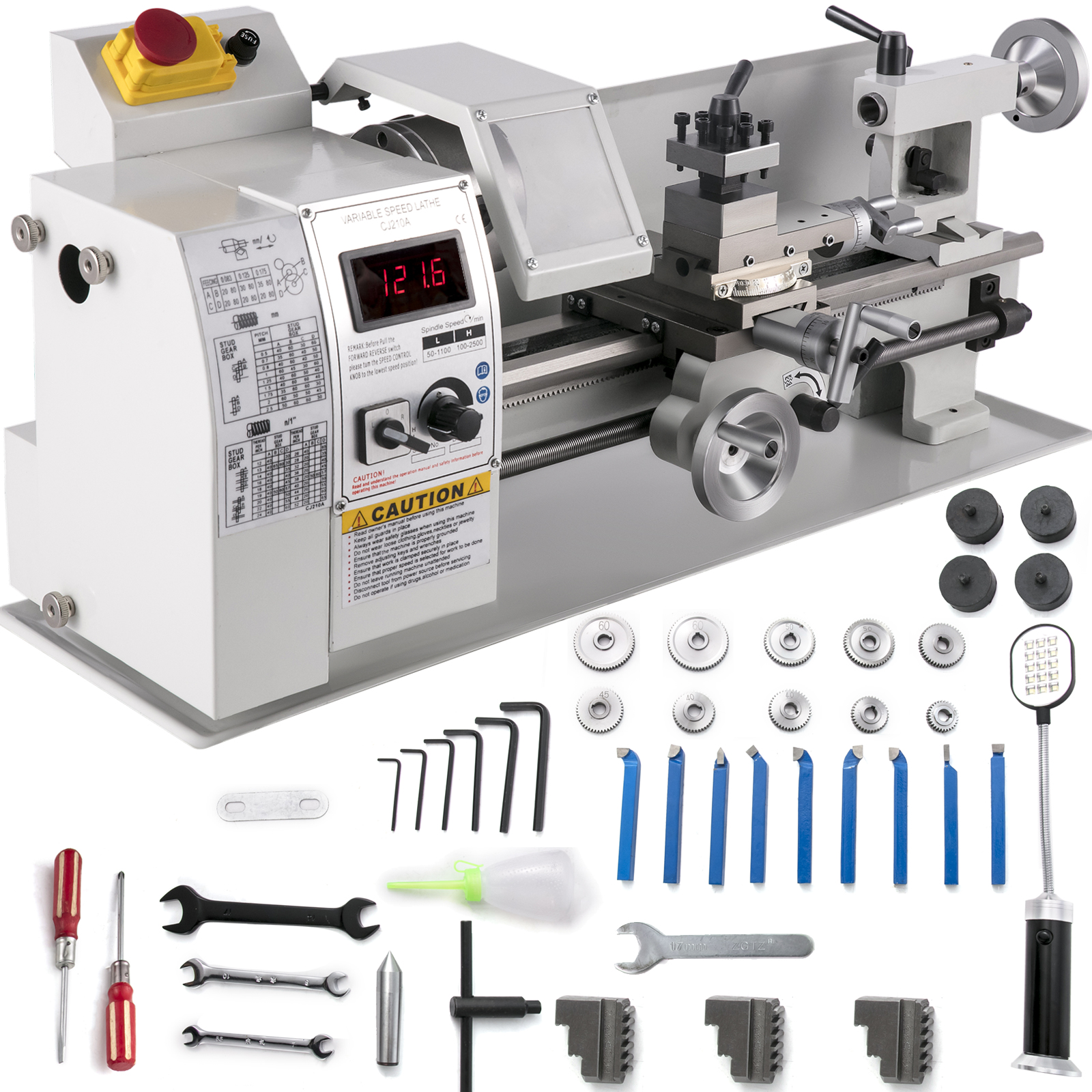 metal lathe,7x14 in,550W