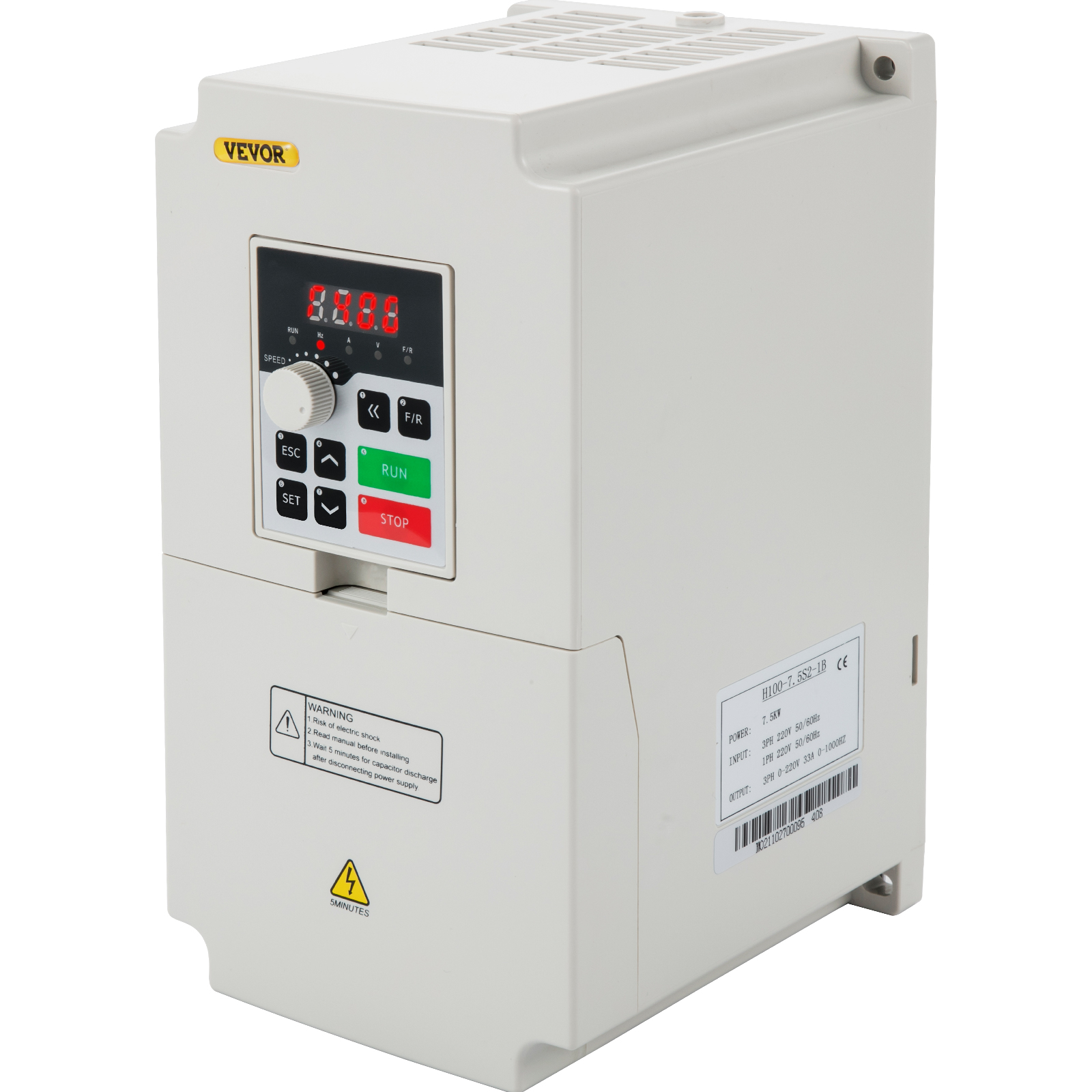 Variable Frequency Drive,1.5 KW,2 HP
