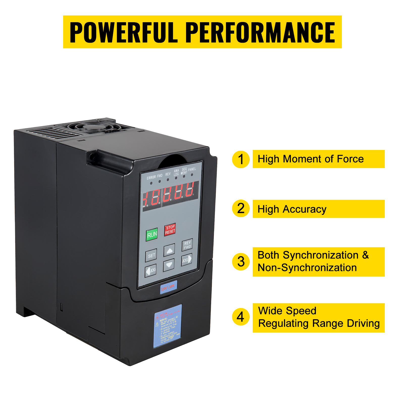 1,5KW Frequenzumrichter Variable Frequency Driver Inverter Control Capability 