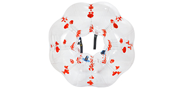 VEVOR Inflatable Bumper Ball 5 FT / 1.5M Diameter, Bubble Soccer Ball, Blow It Up in 5 Min, Inflatable Zorb Ball for Adults or Children (5 FT, Red Dot )