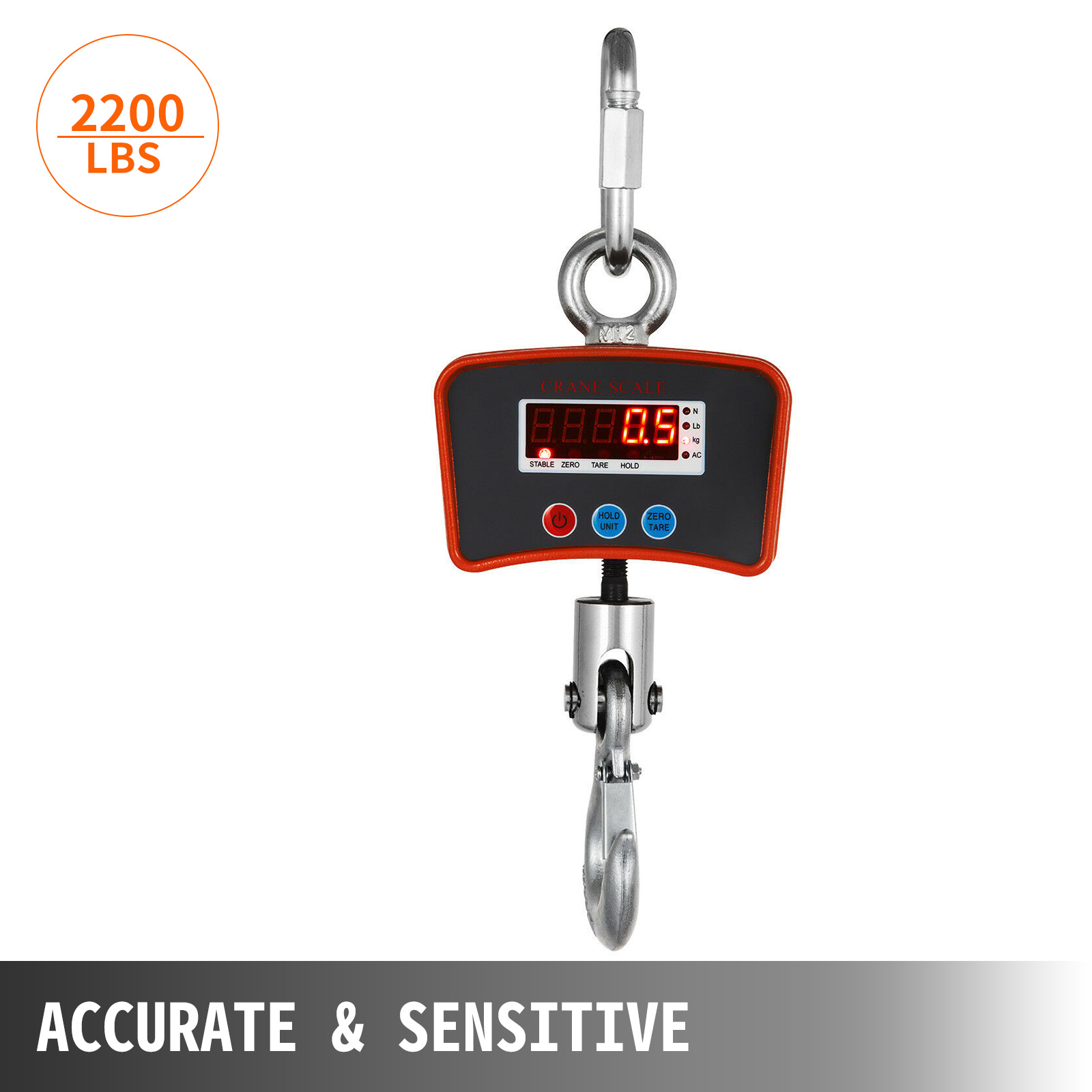 Crane Scale 1000 kg 200 g Load Scale Industrial Scale Scale LCD 