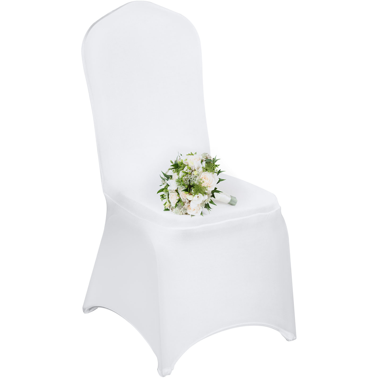 Uimoso 100/50 White/Black Spandex Chair Cover Wedding Banquet Party Folding - Picture 30 of 119