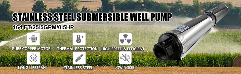 Well Pump, Submersible, 25.5GPM