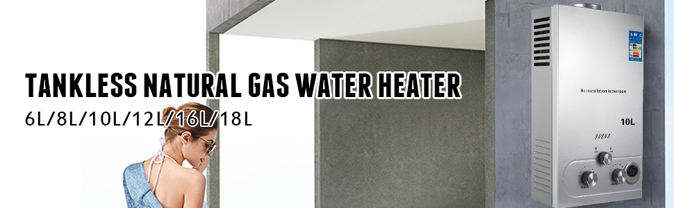 10L Gas de propano calentador de agua sin tanque LPG al aire libre 20KW 2,6  GPM Digital Display