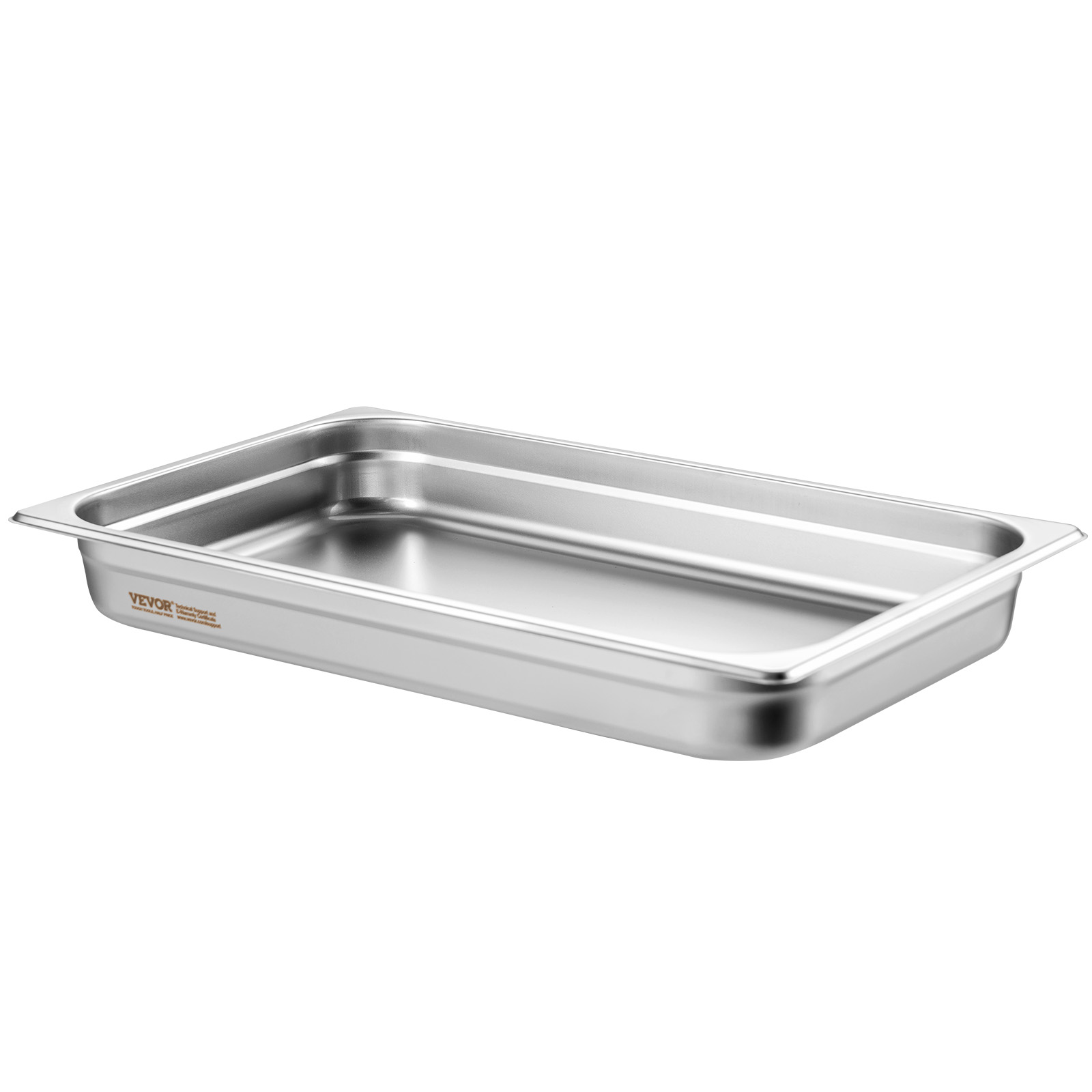 VEVOR 2"4"6" Steam Table Pans Hotel Food Prep Pan Stainless Steel Multi-Size