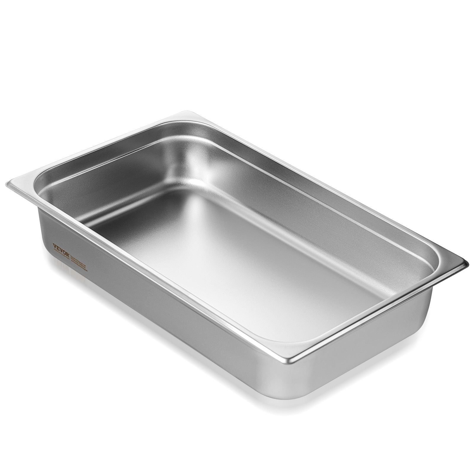 VEVOR 2"4"6" Steam Table Pans Hotel Food Prep Pan Stainless Steel Multi-Size