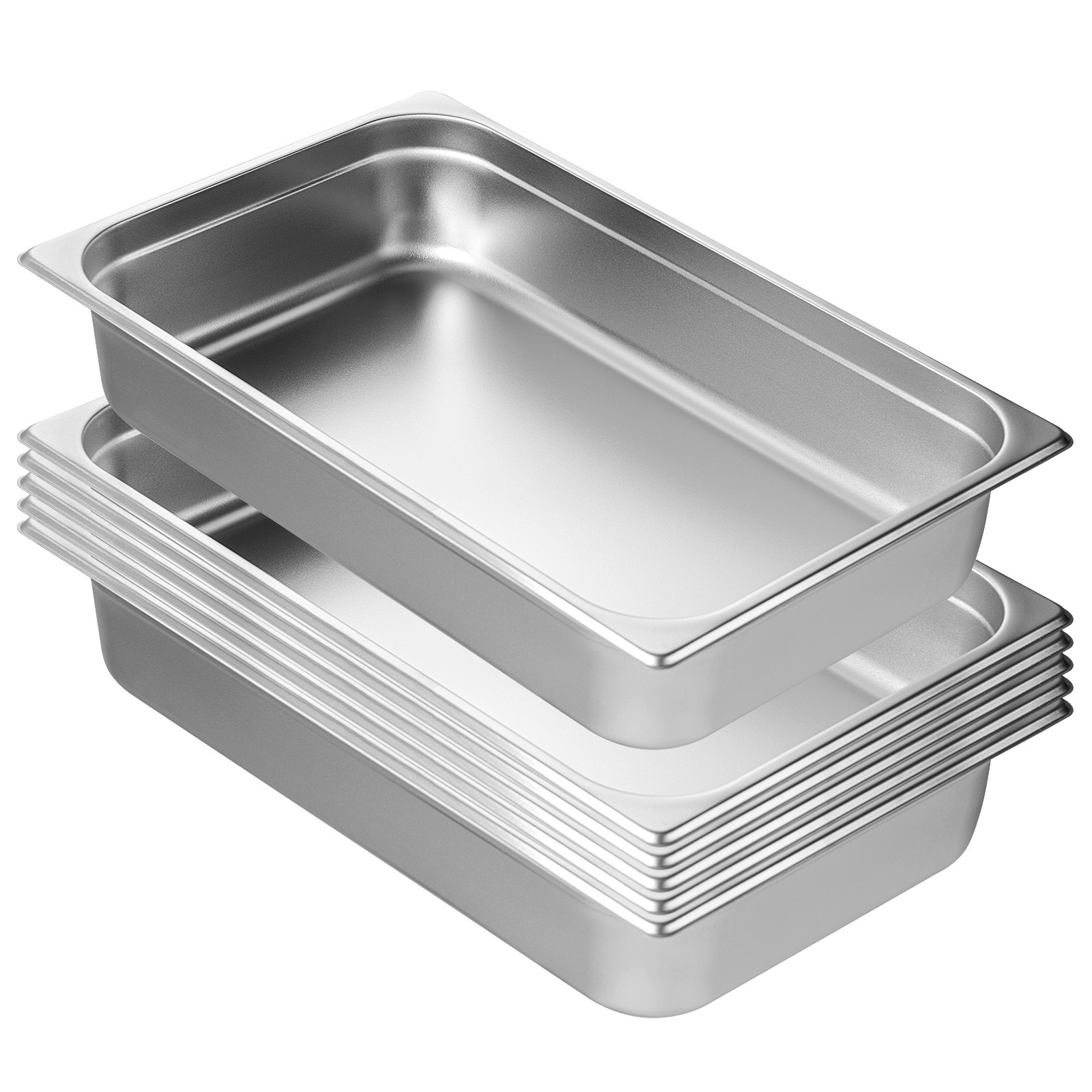 2"4"6" Steam Table Pans Hotel Food Prep Pan Stainless Steel Multi-Size - Picture 48 of 122