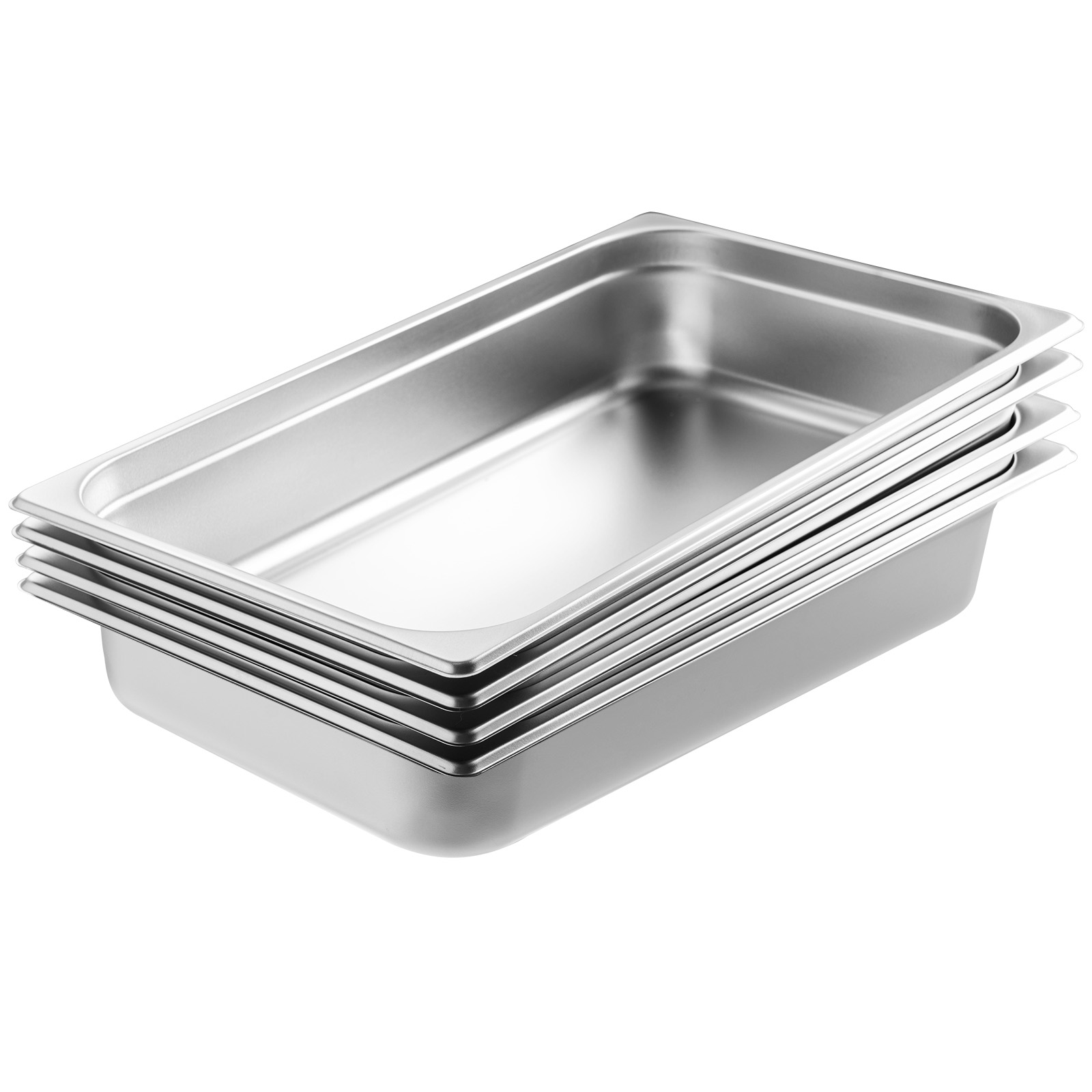 2"4"6" Steam Table Pans Hotel Food Prep Pan Stainless Steel Multi-Size - Picture 23 of 122