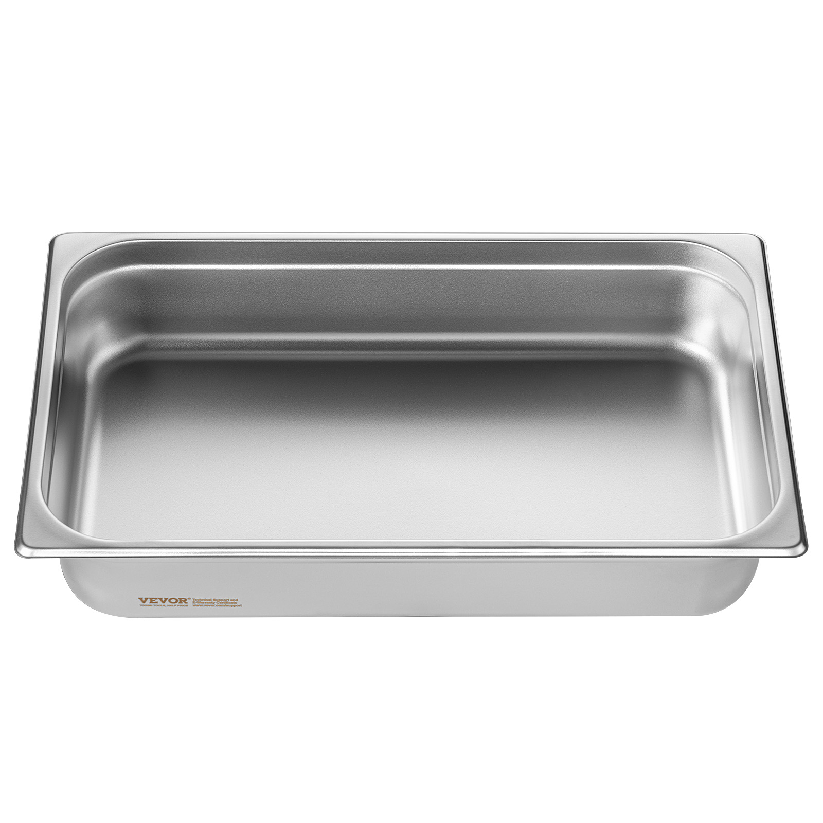 VEVOR 2"4"6" Steam Table Pans Hotel Food Prep Pan Stainless Steel Multi-Size