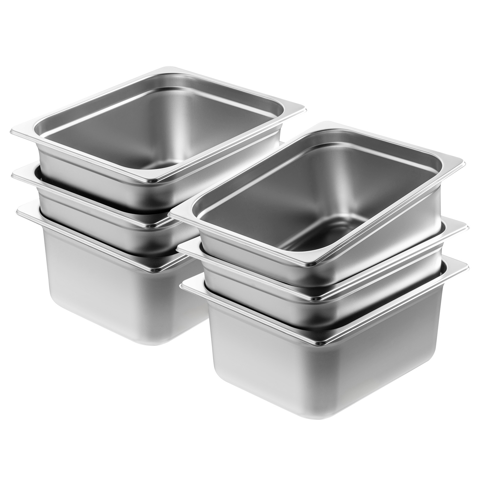 2"4"6" Steam Table Pans Hotel Food Prep Pan Stainless Steel Multi-Size - Picture 75 of 122