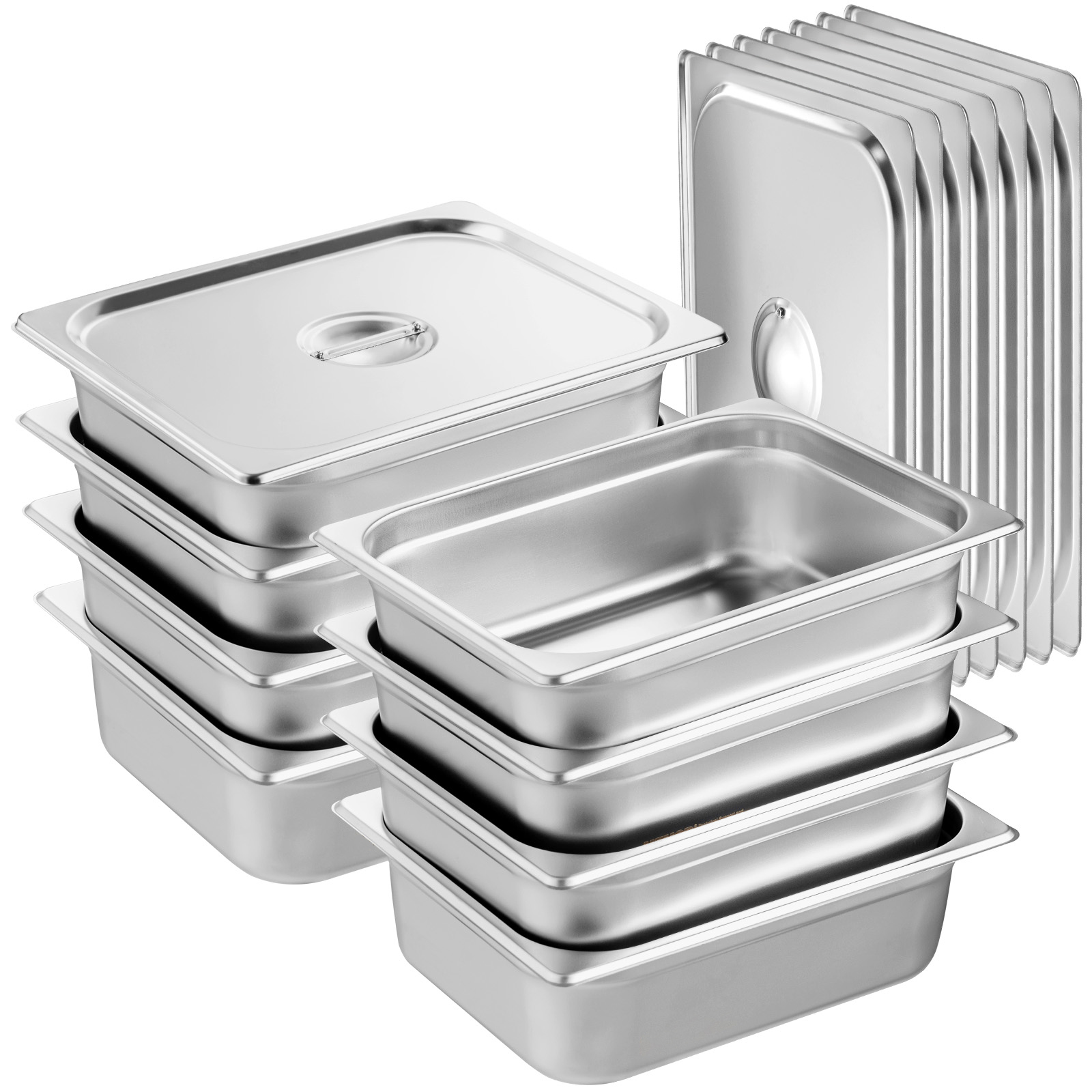 2"4"6" Steam Table Pans Hotel Food Prep Pan Stainless Steel Multi-Size - Picture 63 of 122