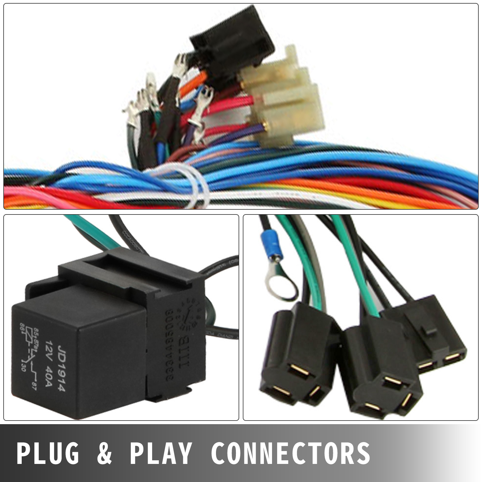 New Durable Wiring 12 Circuit Hot Rod Wiring Harness | VEVOR US