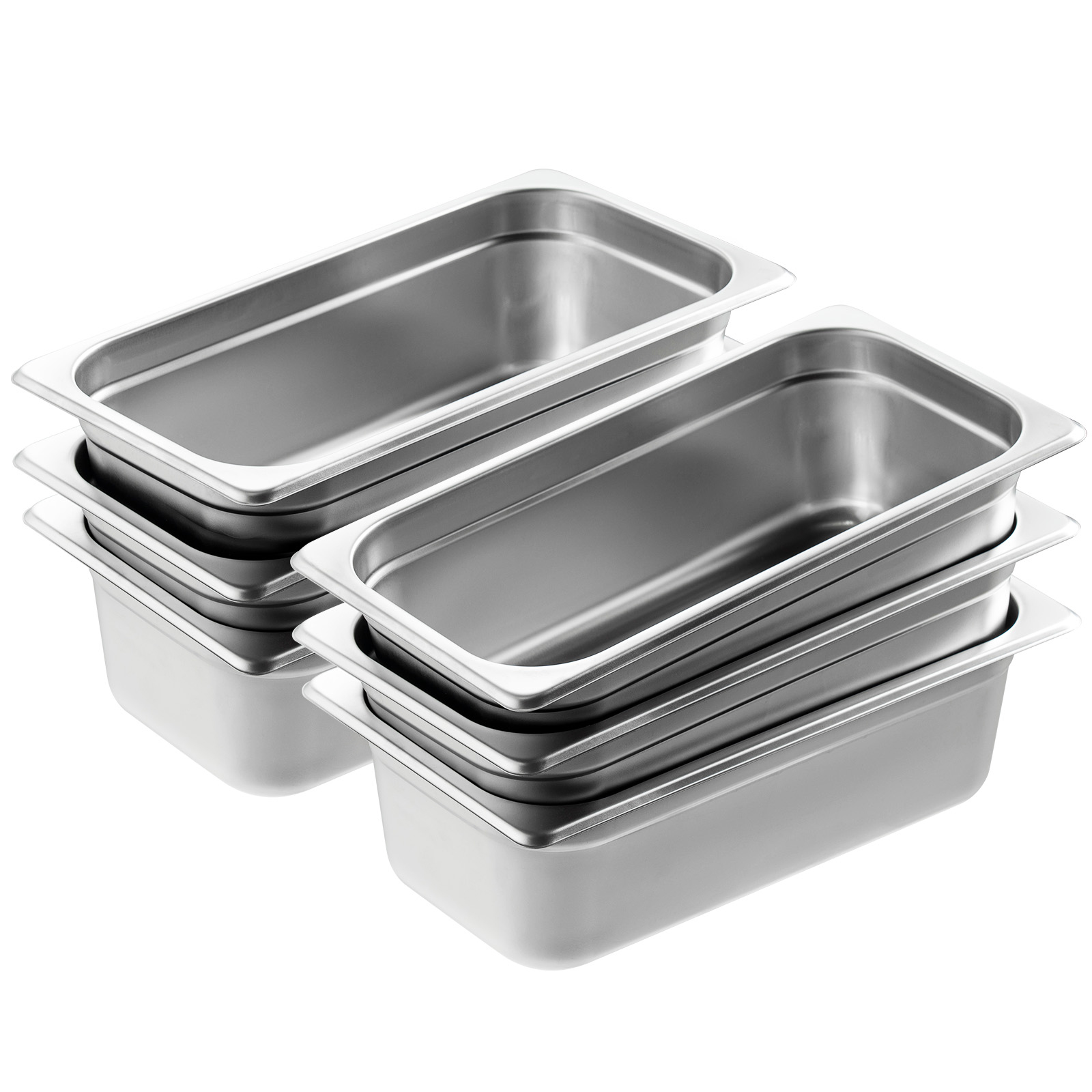 2"4"6" Steam Table Pans Hotel Food Prep Pan Stainless Steel Multi-Size - Picture 87 of 122