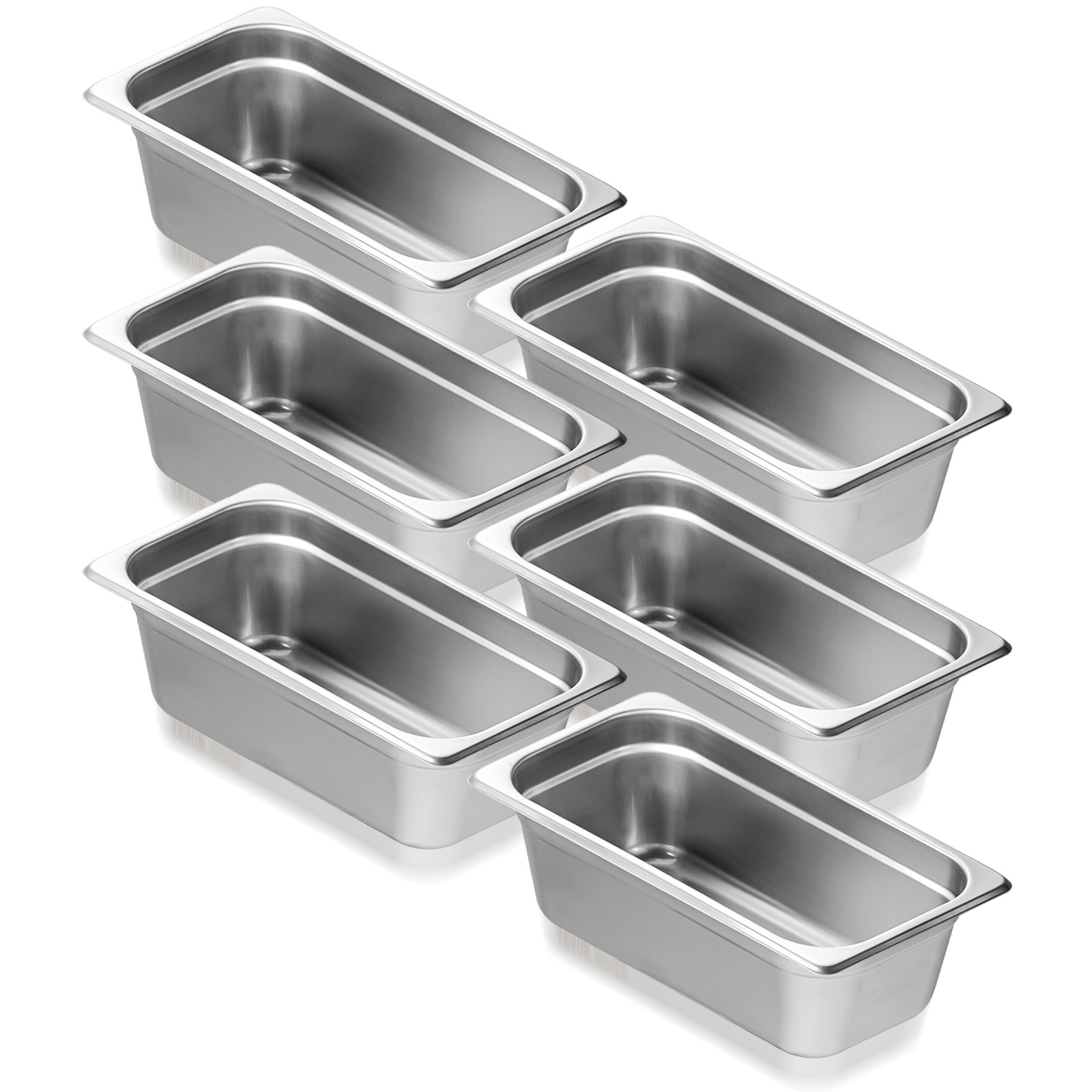 2"4"6" Steam Table Pans Hotel Food Prep Pan Stainless Steel Multi-Size - Picture 95 of 122