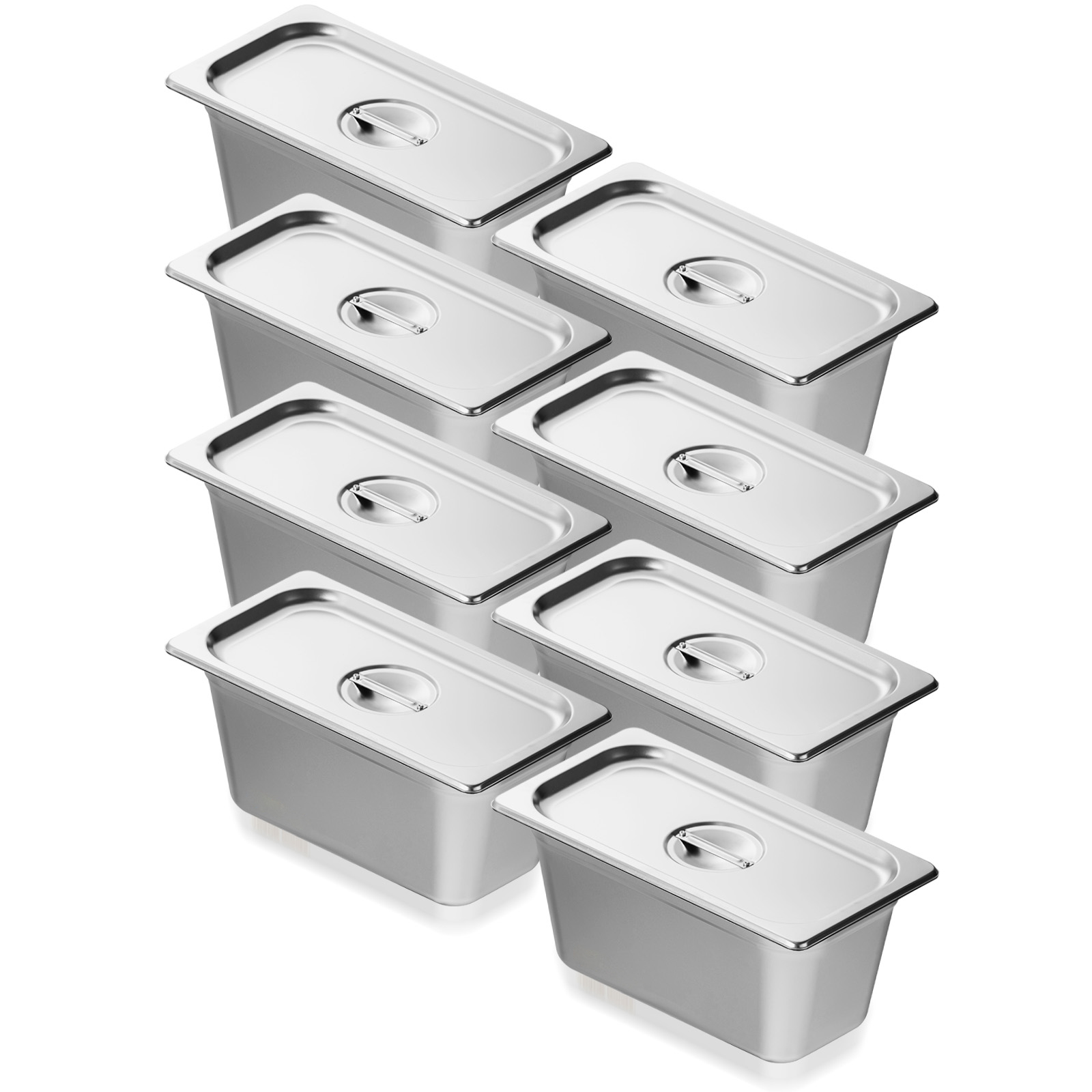 2"4"6" Steam Table Pans Hotel Food Prep Pan Stainless Steel Multi-Size - Picture 107 of 122
