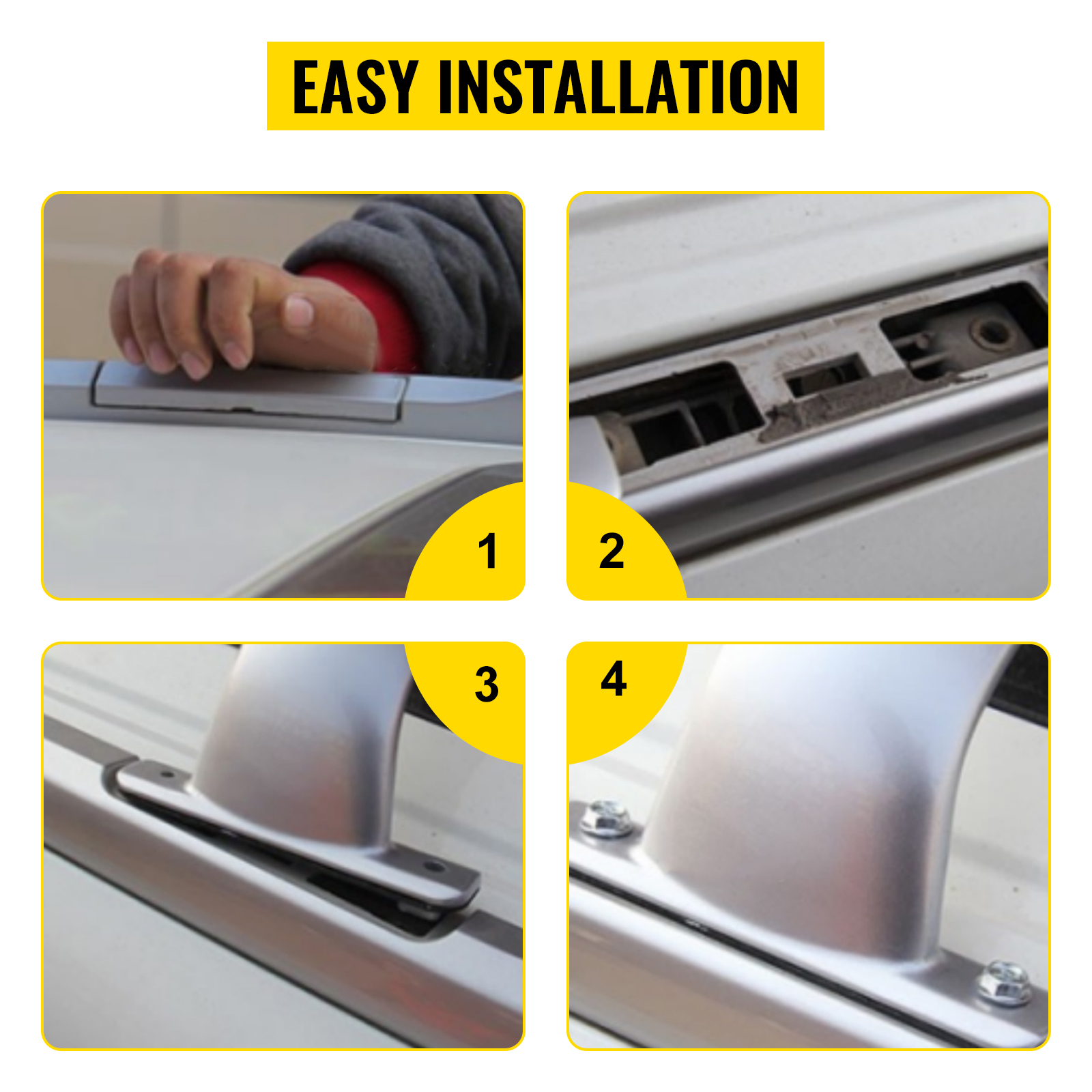 VEVOR Aluminum Top Roof Rack Max Capacity 165LB Compatible with 2013