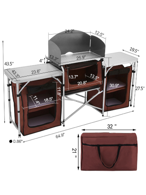Foldable Camping Outdoor Kitchen