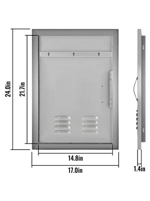 Kit magneti sportello ispezione pannello ceramica cartongesso legno