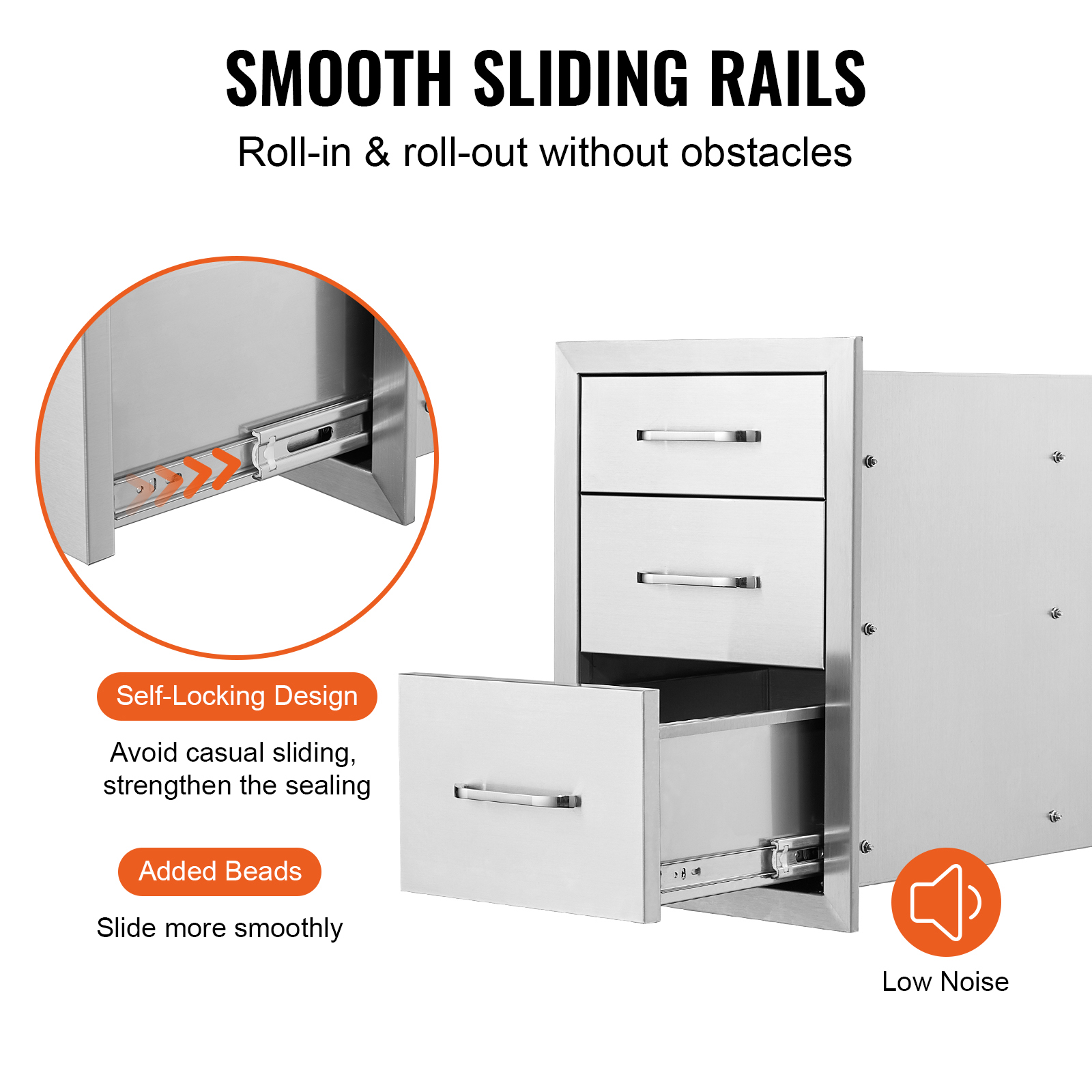 Stainless Steel Access BBQ Island Kitchen BBQ Door Drawers Outdoor - Picture 138 of 157