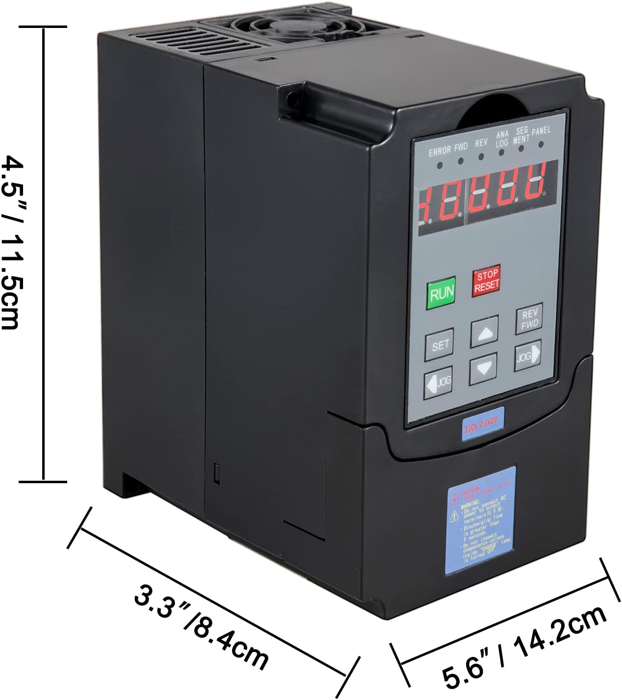 thumbnail image 2 of 1.5KW Variable Frequency Drive – Single-Phase 220V Input To Three-Phase Output For AC Motor Control 2 of 9