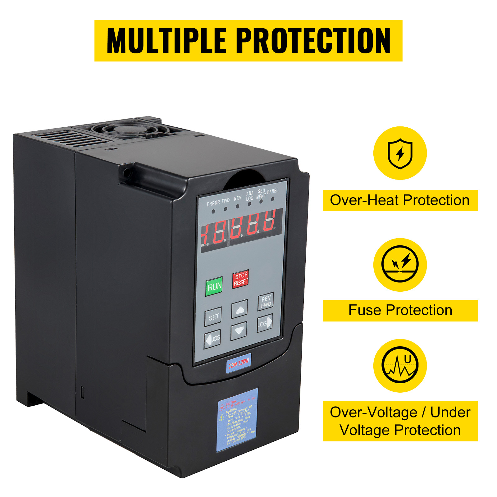 2.2KW 3HP VFD 10A 220V SINGLE PHASE SPEED VARIABLE FREQUENCY DRIVE INVERTER 