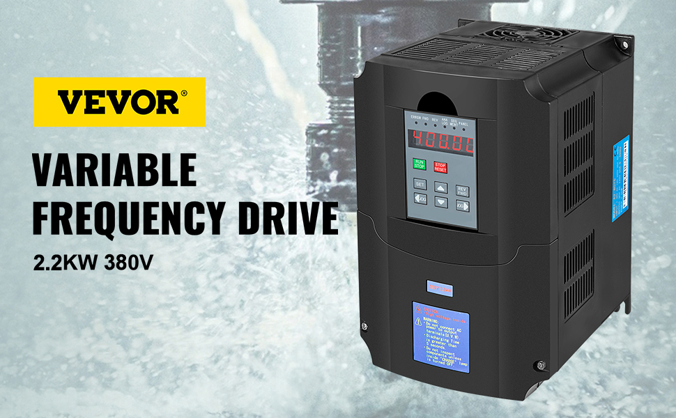 Convertisseur De Fréquence VFD 380V Triphasé - 0,75/1,5/2,2 KW, Contrôle De Vitesse Variable Pour Moteur, Dimensions Compactes 145x110x85 Mm