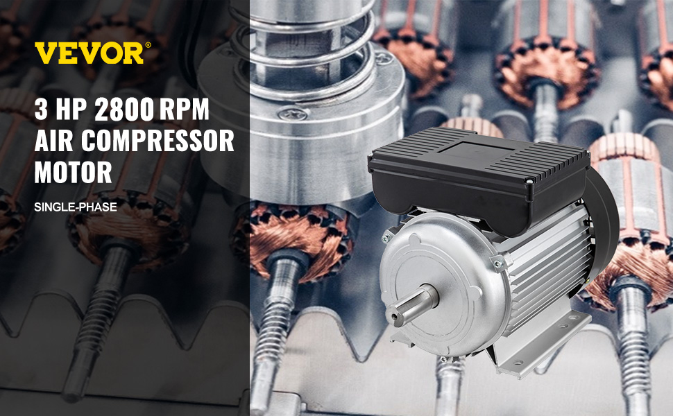 VEVOR 2,2 KW Luftkompressor 2900U tragbarer Luftkompressor 230-240