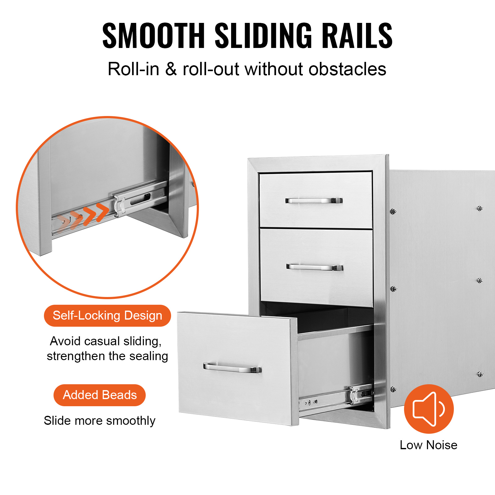 Stainless Steel Access BBQ Island Kitchen BBQ Door Drawers Outdoor - Picture 126 of 157