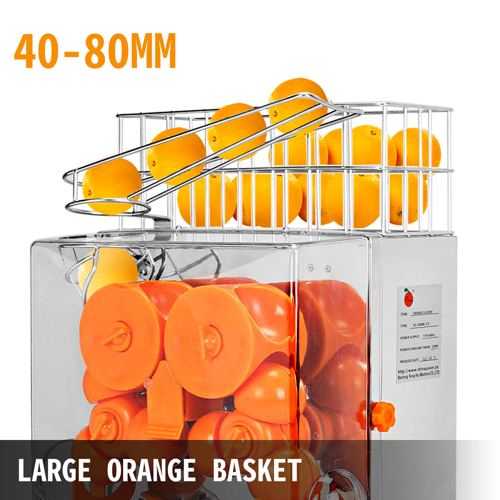 Presse-agrumes orange commercial, extracteur de jus à mastication lente,  presse-agrumes électrique à épluchage automatique pour orange, jus