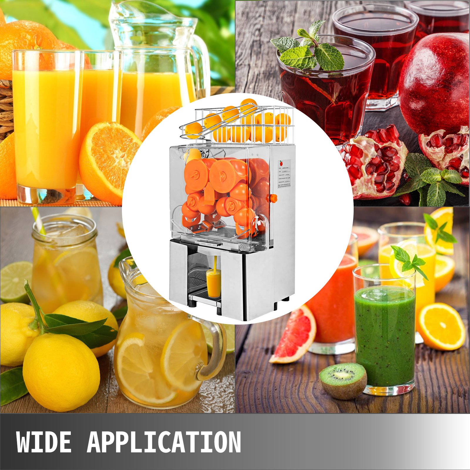 1.5L Electric Orange Juicer 800W Fruit Vegetable Blender Lemon