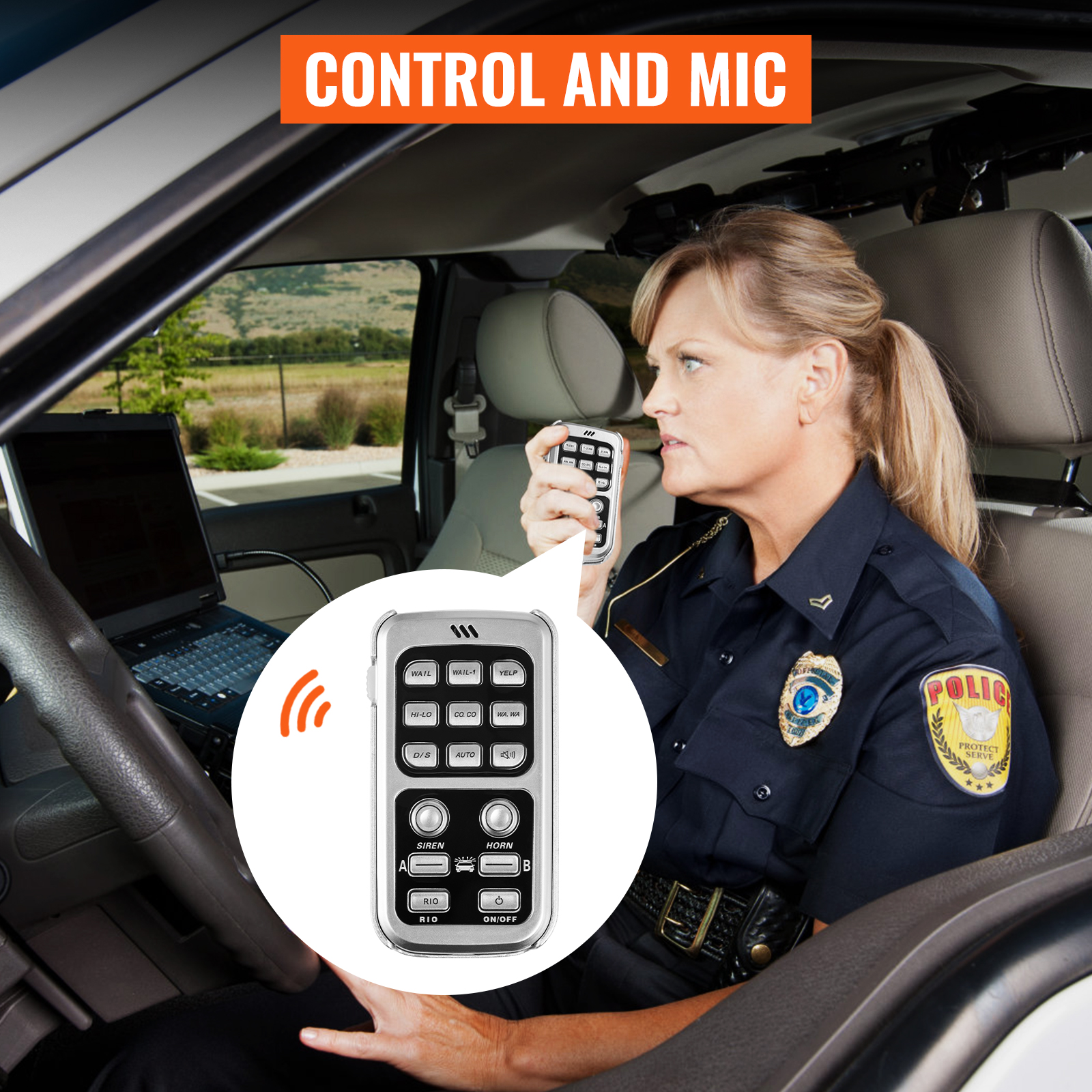 VEVOR 200 W 18 sons forts alarme d'avertissement de voiture et de camion  klaxon de