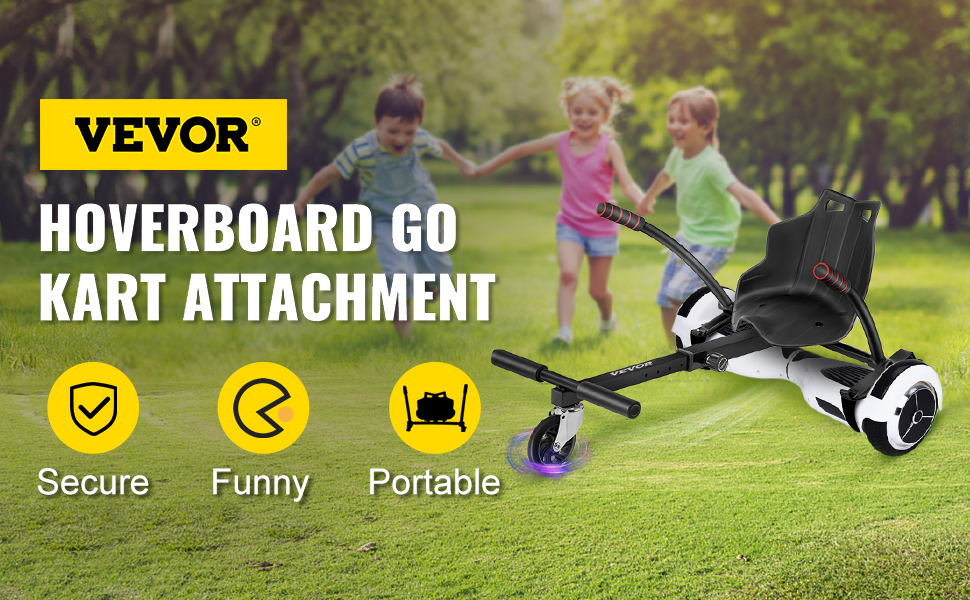 VEVOR Hoverboard Seat Attachment 6.5 810 Hoverboard Go-Kart