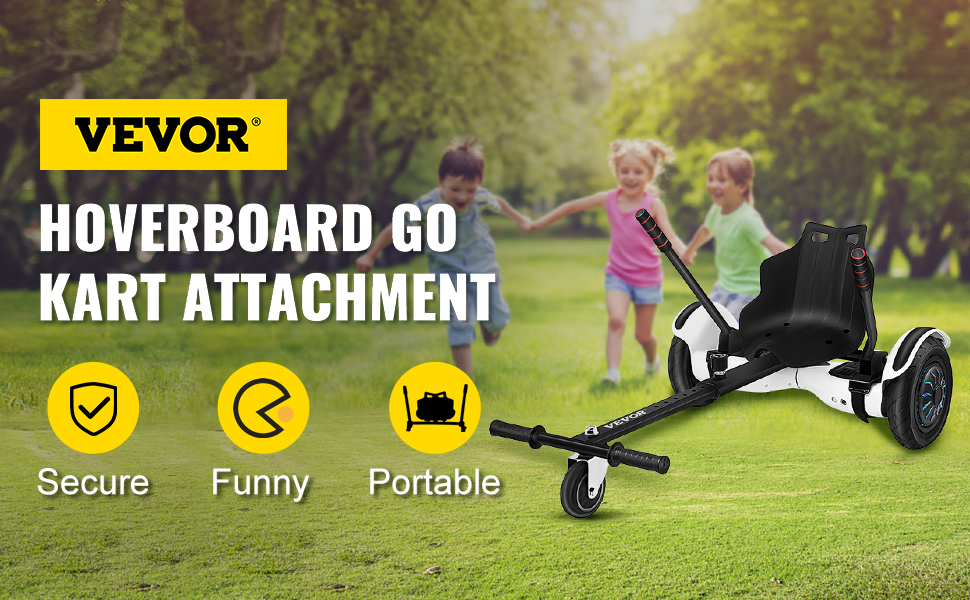 Hoverkart Go Kart Holder Seat For Self Balancing Board Hoverboard Scooter Adjust 