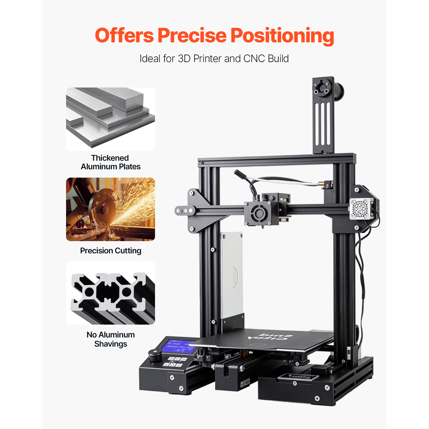 4/5/10PCS 23.6-78.7 in T-Slot Aluminum Extrusion Linear Rail, Anodized 2020-4040