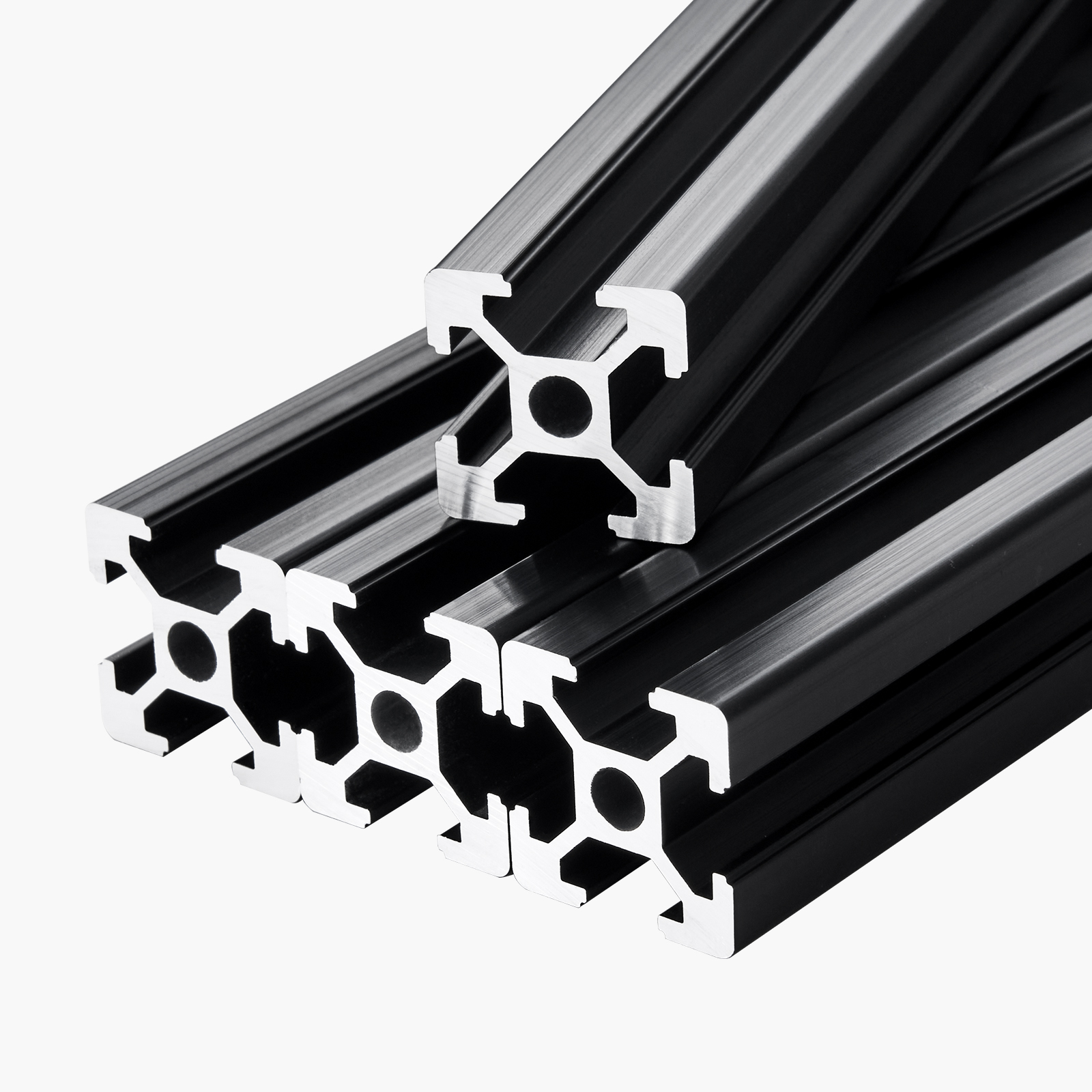 4/5/10PCS 23.6-78.7 in T-Slot Aluminum Extrusion Linear Rail, Anodized 2020-4040