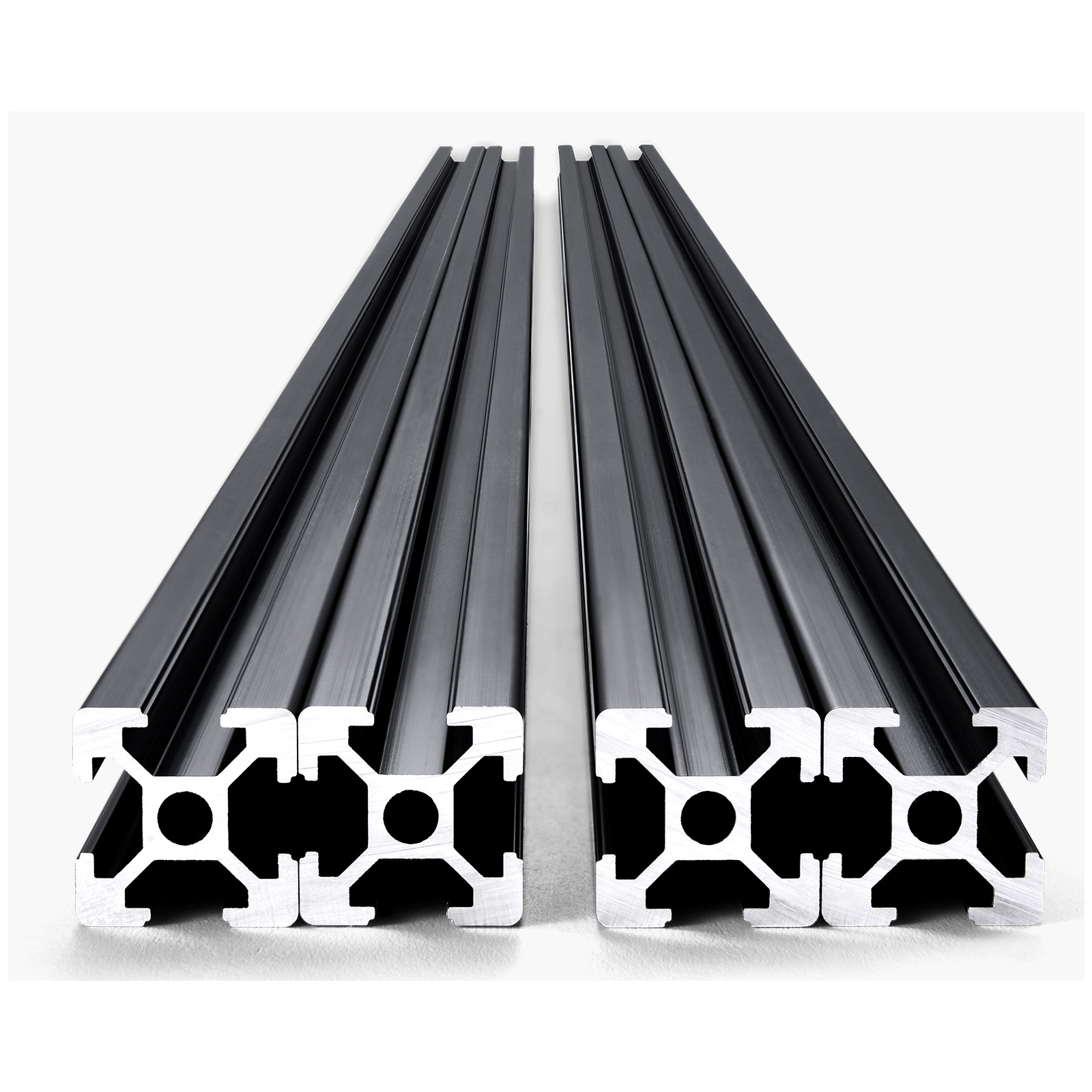4/5/10PCS 23.6-78.7 in T-Slot Aluminum Extrusion Linear Rail, Anodized 2020-4040