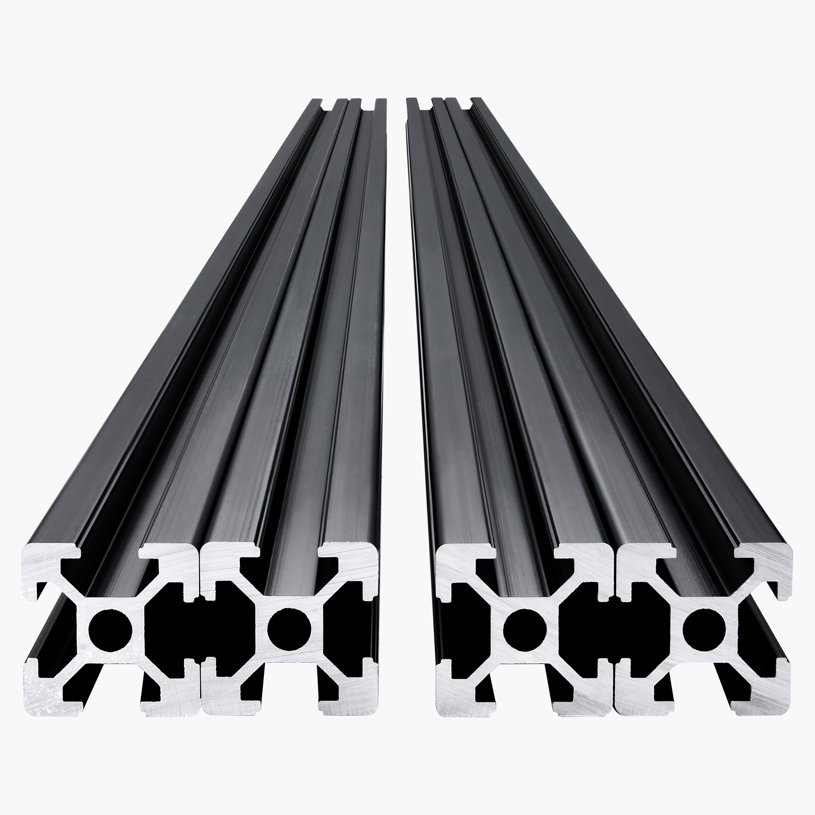 4/5/10PCS 23.6-78.7 in T-Slot Aluminum Extrusion Linear Rail, Anodized 2020-4040