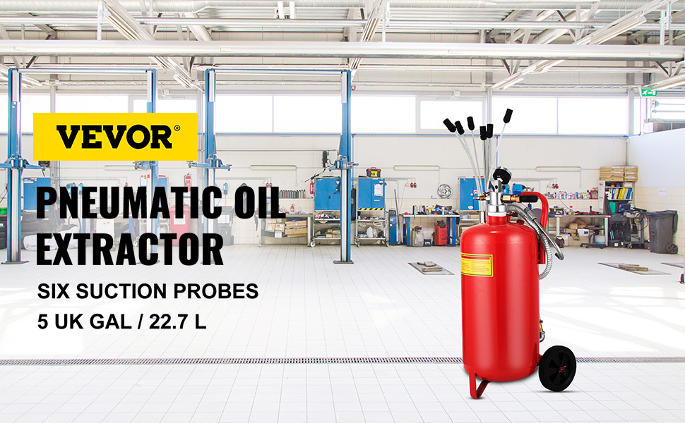 pneumatic oil extractor,steel,22.7 L