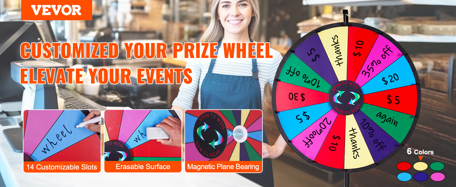 Prize Wheel ,61 cm,14 Slots