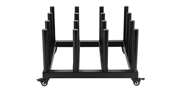 Rack mobile, capacité 16 rouleaux, acier