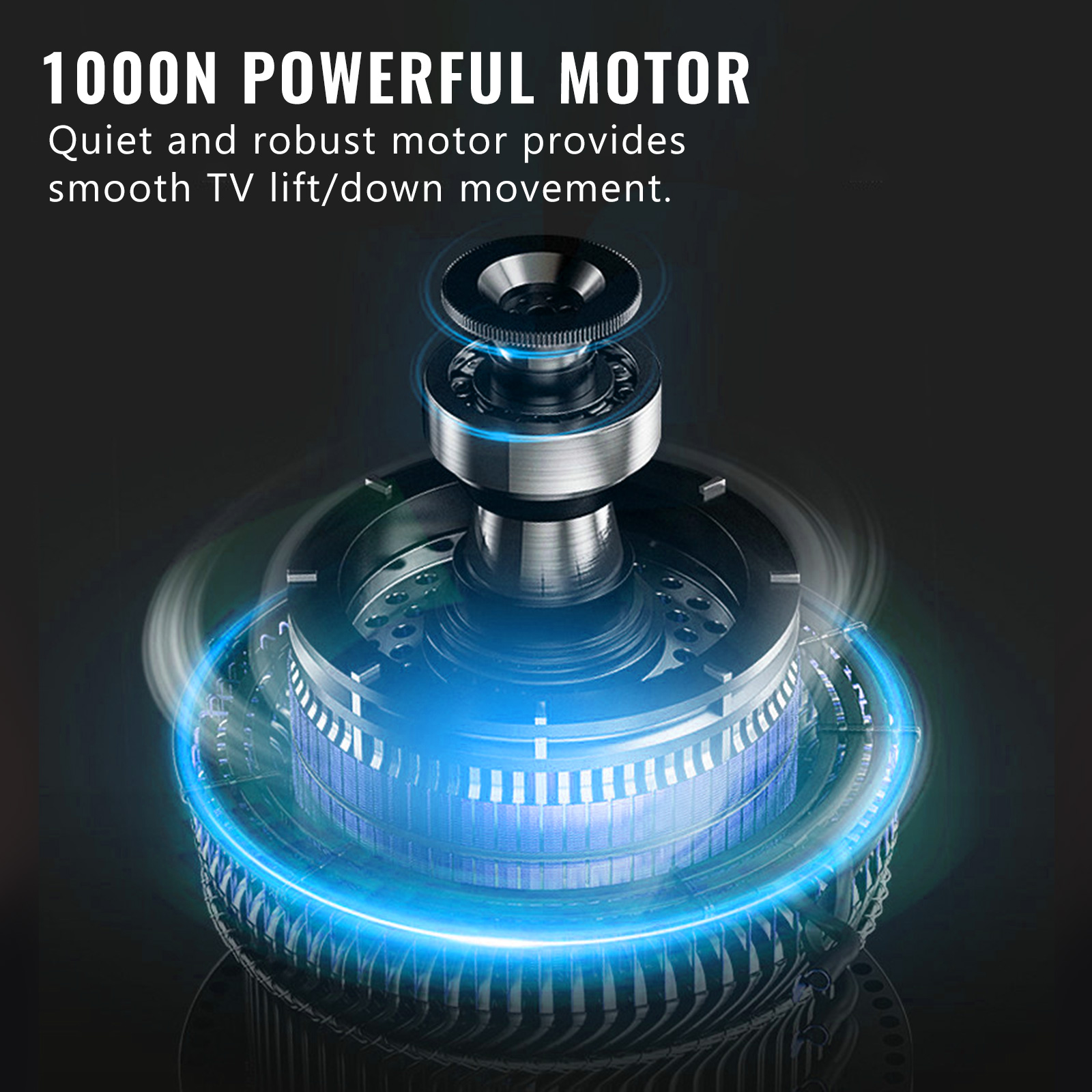 VEVOR Support TV motorisé avec télécommande 28-50 Rotation réglable à 120  degrés 