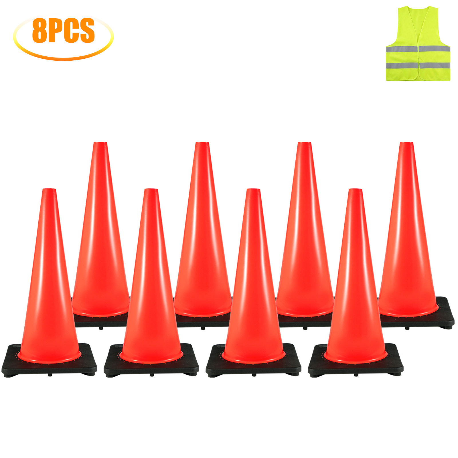 VEVOR 8PCS Traffic Cones, 28