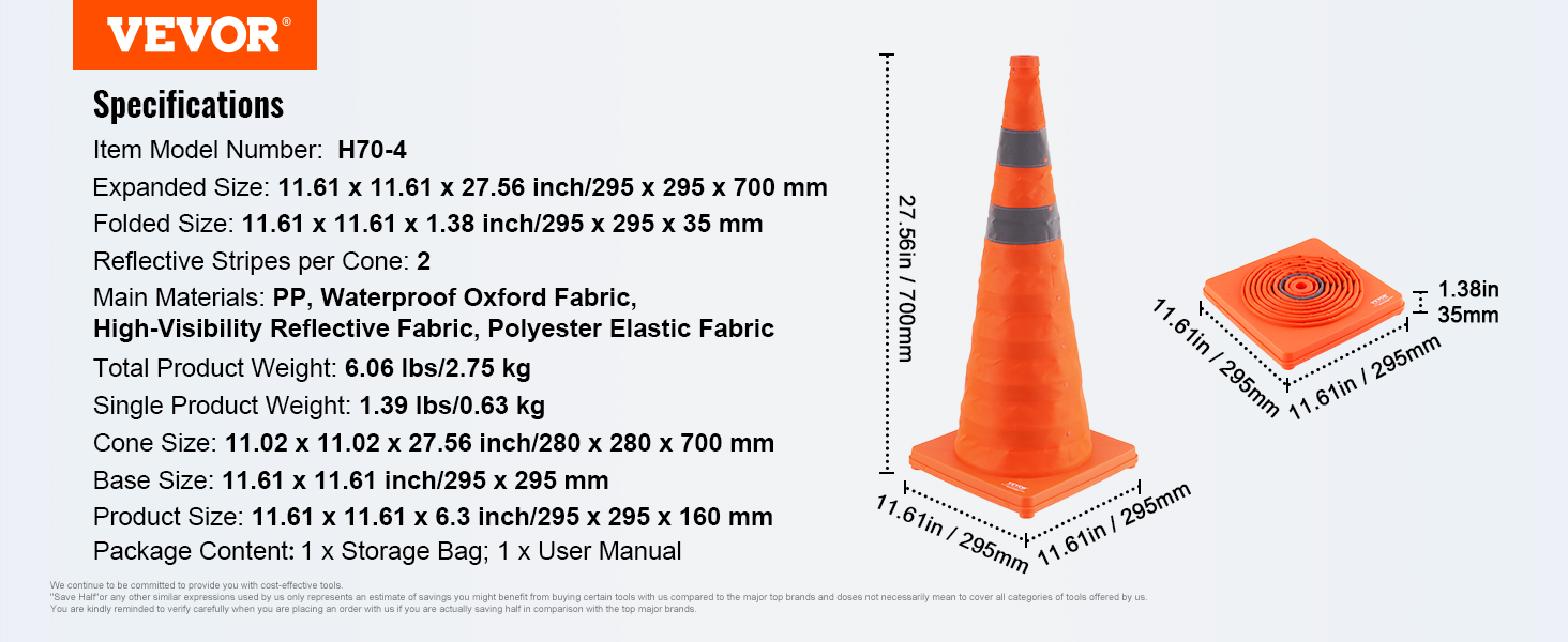 Cono Per Cantiere Stradale In Plastica 30 Cm