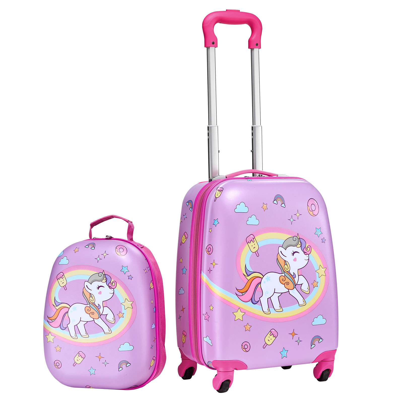 Set 18-inch Unicorn/dinosaur Travel Suitcase